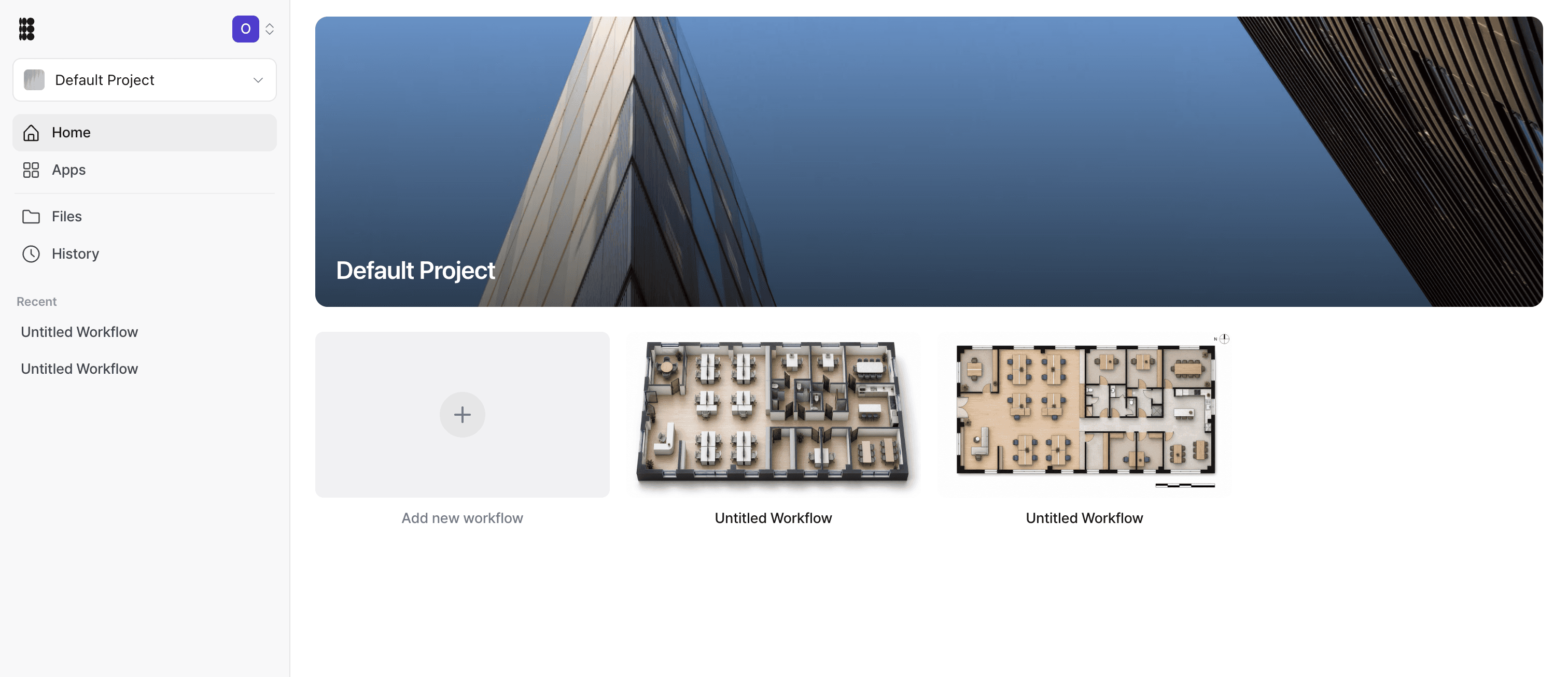 Your projects and workflows, all on the home screen